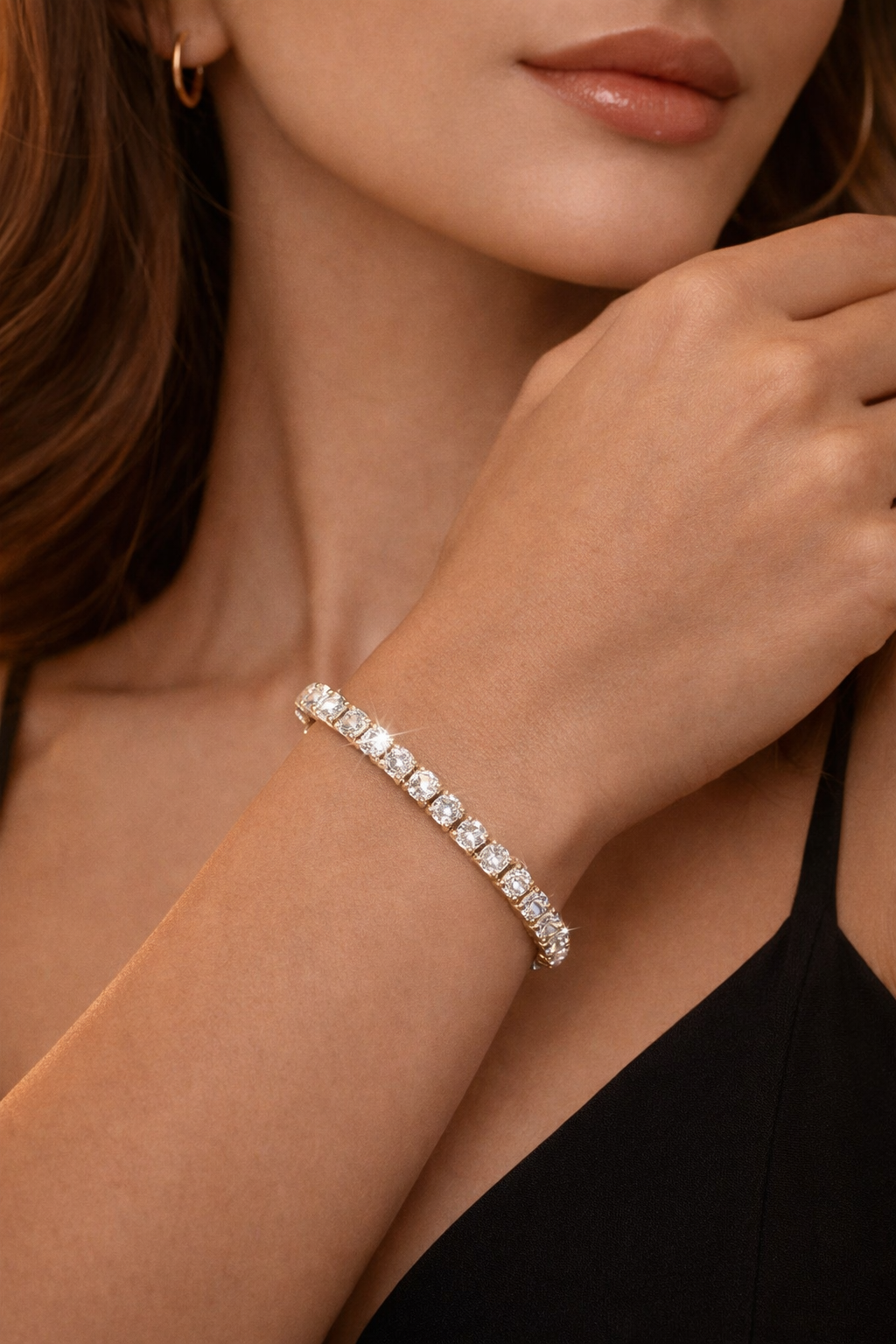 Emerald Diamond Tennis Bracelet Pack of 2